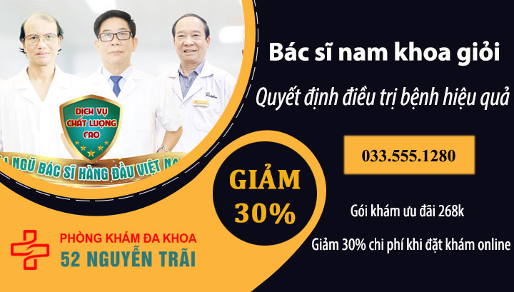 Review đội ngũ bác sĩ nam khoa uy tín tại phòng khám Đa khoa 52 Nguyễn Trãi